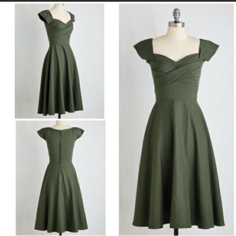 ModCloth Pine All Mine Midi Dress